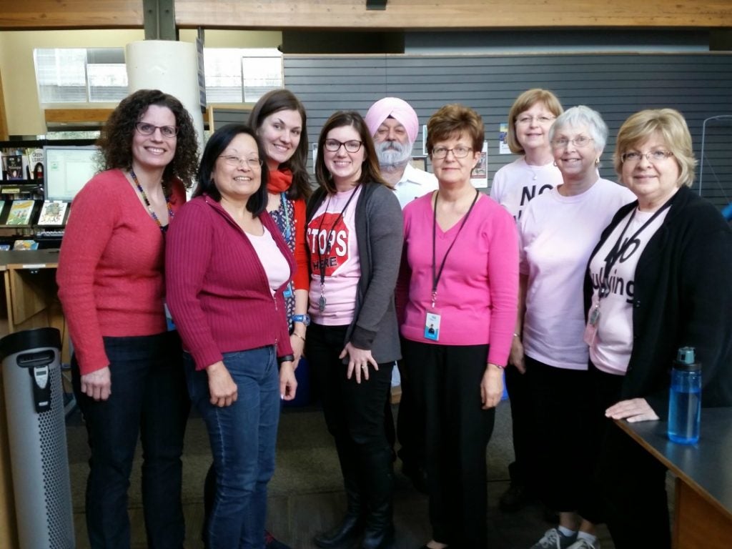Pink Shirt Day 2017 -- Newton Library