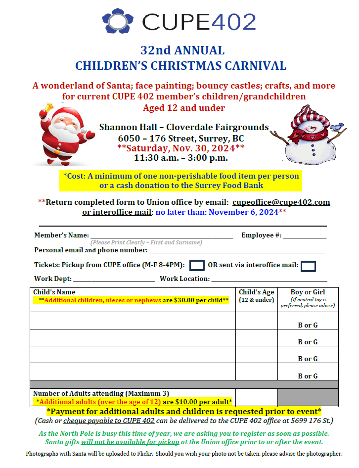 32nd Annual Children’s Christmas Carnival